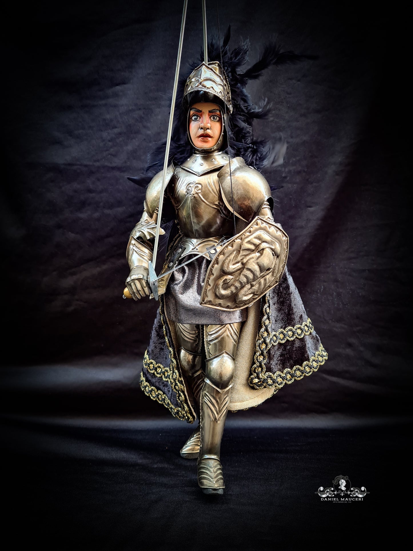 Uzeta - Sicilian puppet h37cm