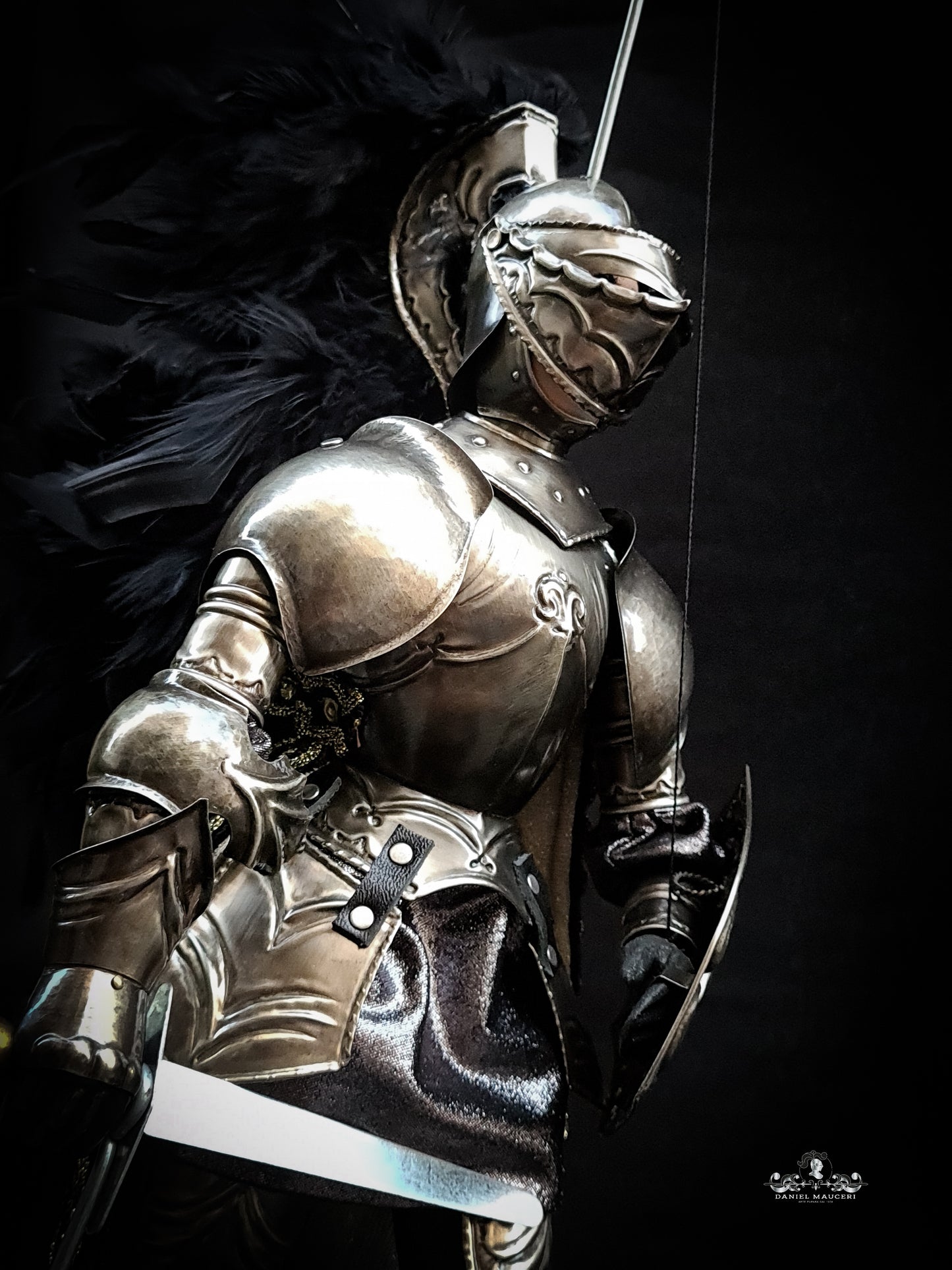 Uzeta - Sicilian puppet h37cm