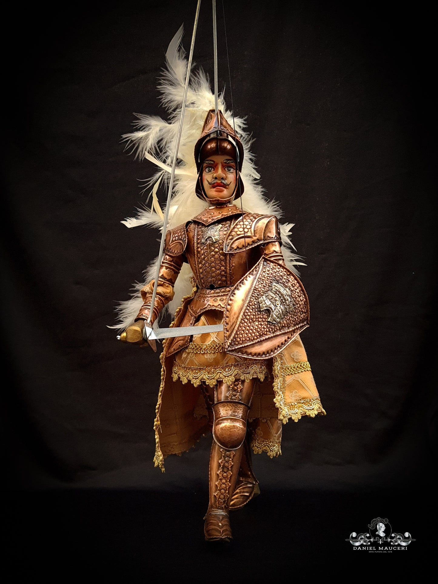Brandimarte - Sicilian puppet h37cm