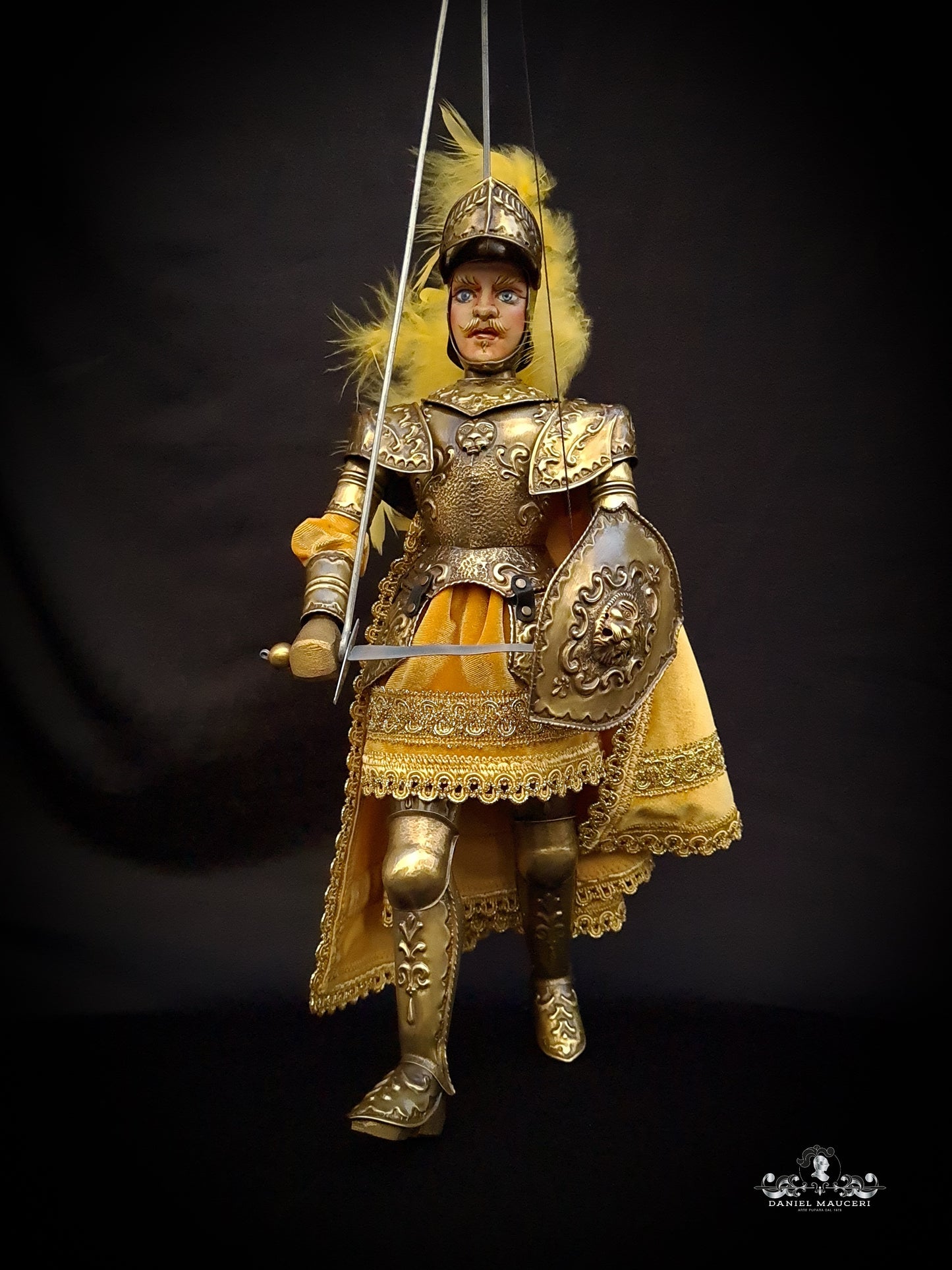 Rinaldo - Sicilian puppet h37cm