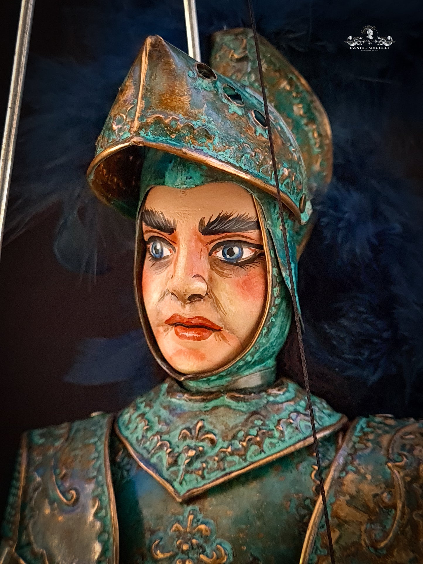 Baldovino - Sicilian puppet h37cm