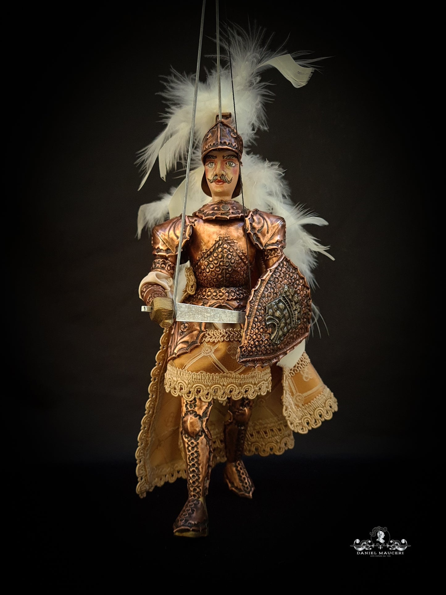Brandimarte - Sicilian puppet h27cm