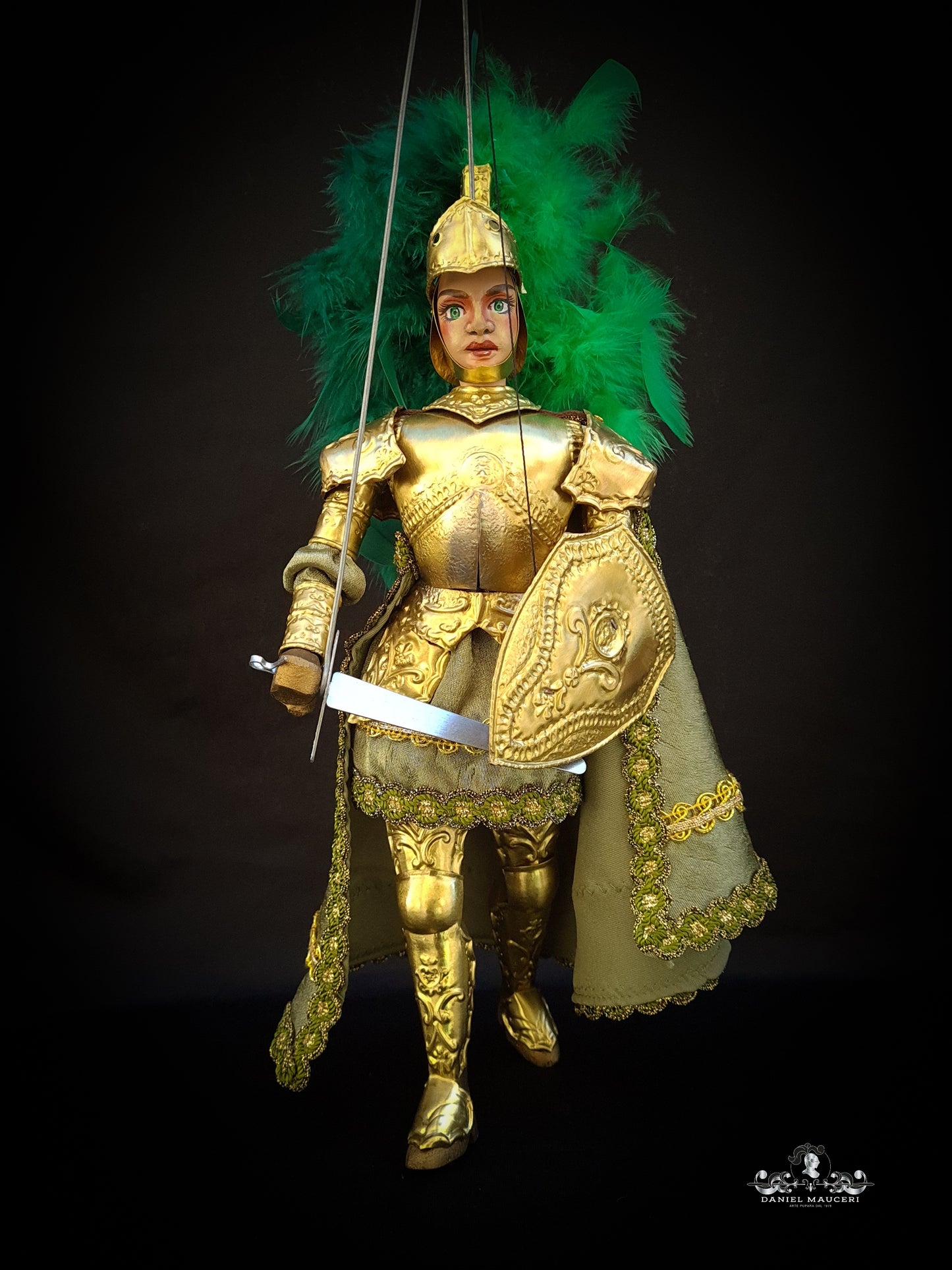 Bradamante - Sicilian puppet h32cm