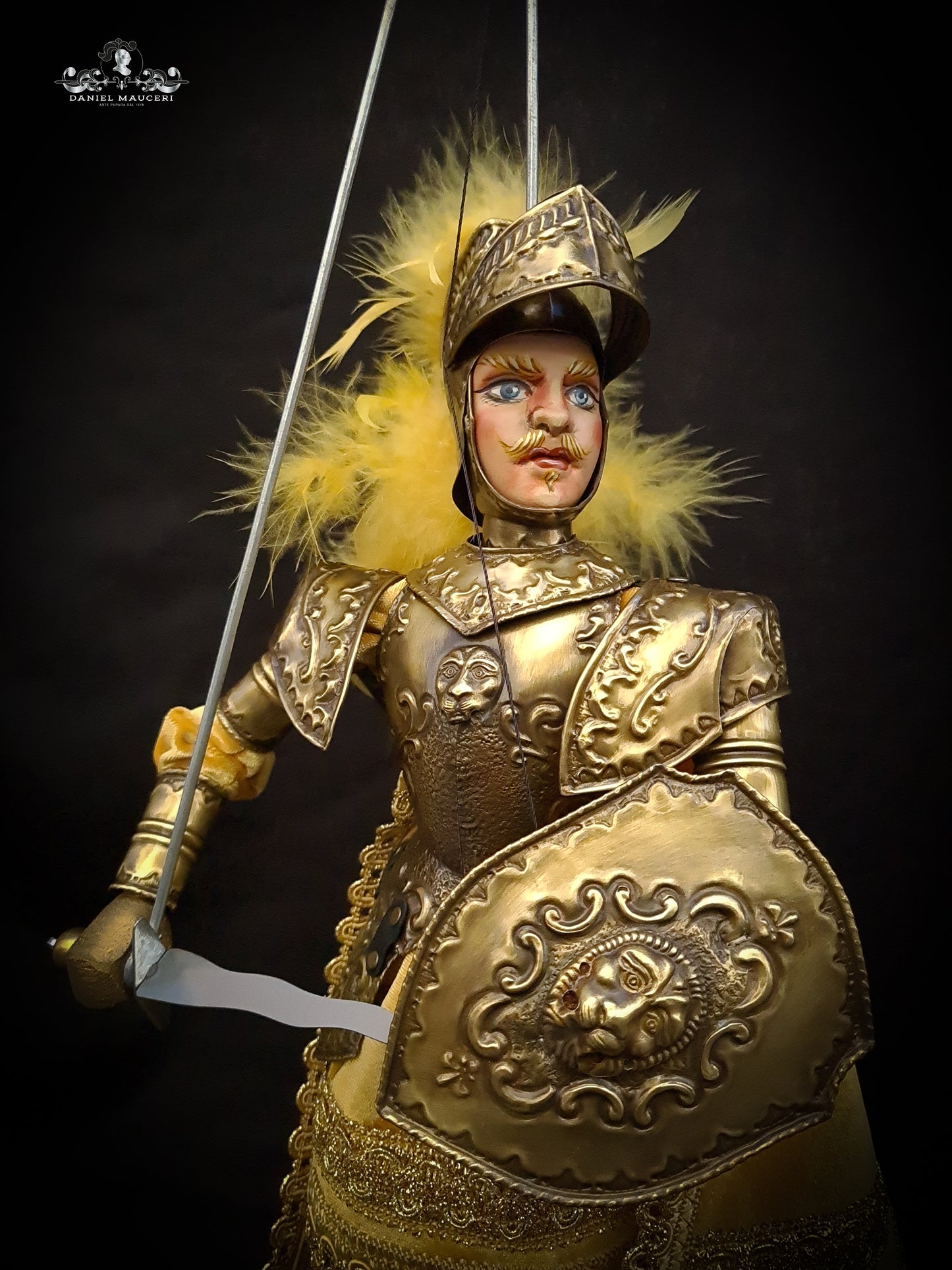 Rinaldo - Sicilian puppet h37cm