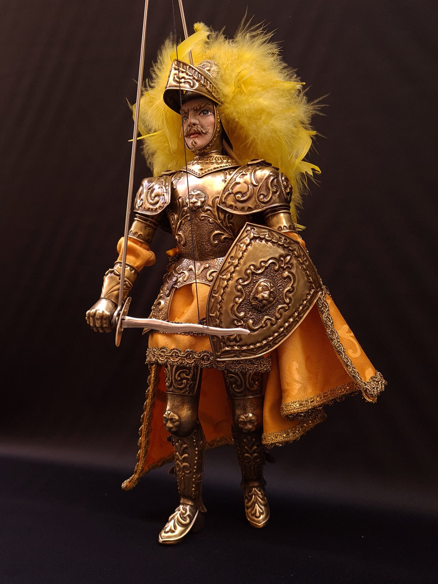 Rinaldo - Sicilian puppet h37cm