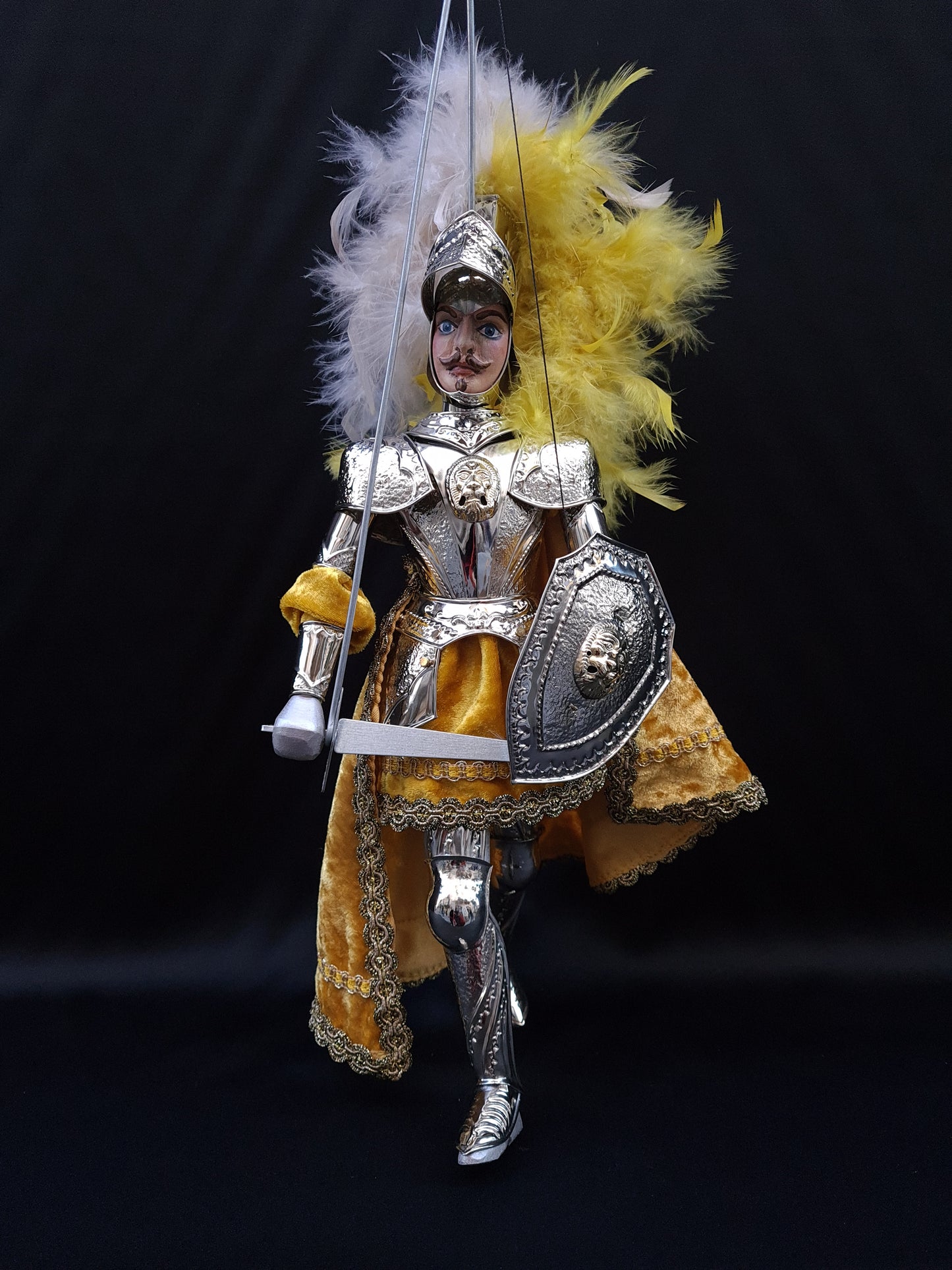 Rinaldo - Sicilian puppet h37cm
