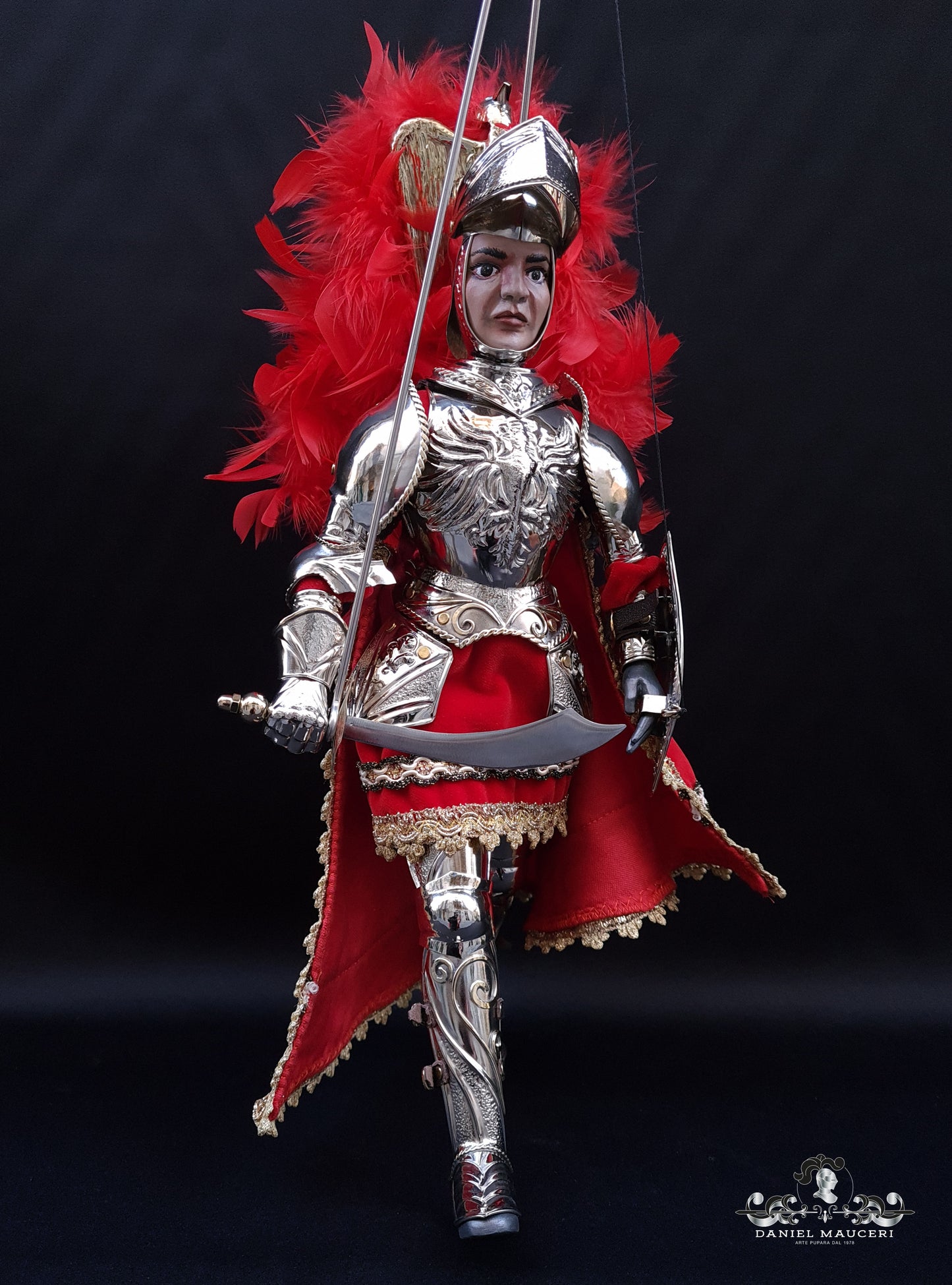 Orlando - Sicilian puppet h37cm