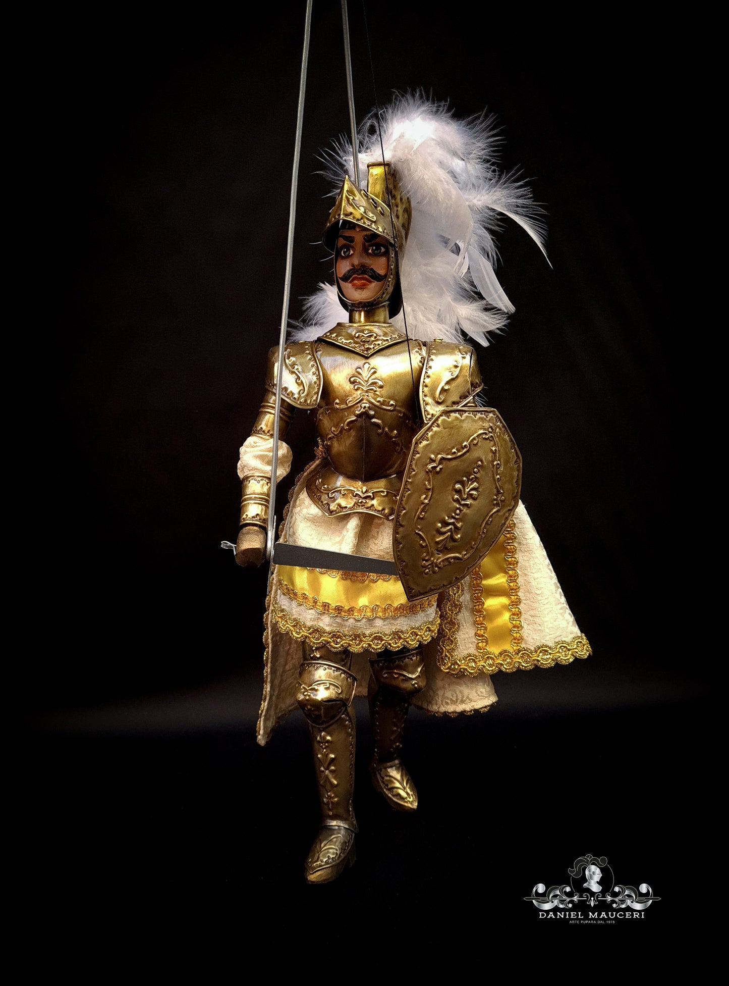 Oliviero - Sicilian puppet h37cm