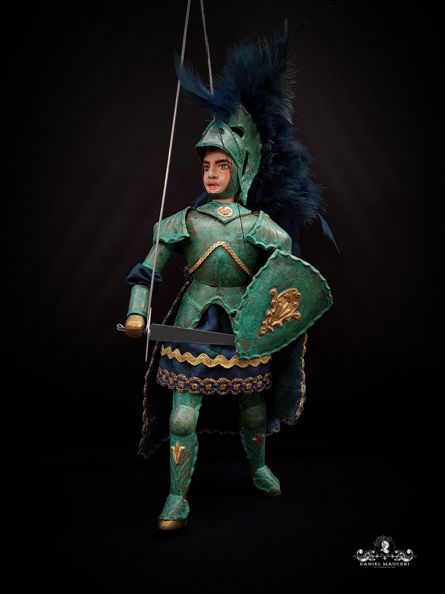 Baldovino - Sicilian puppet h32cm