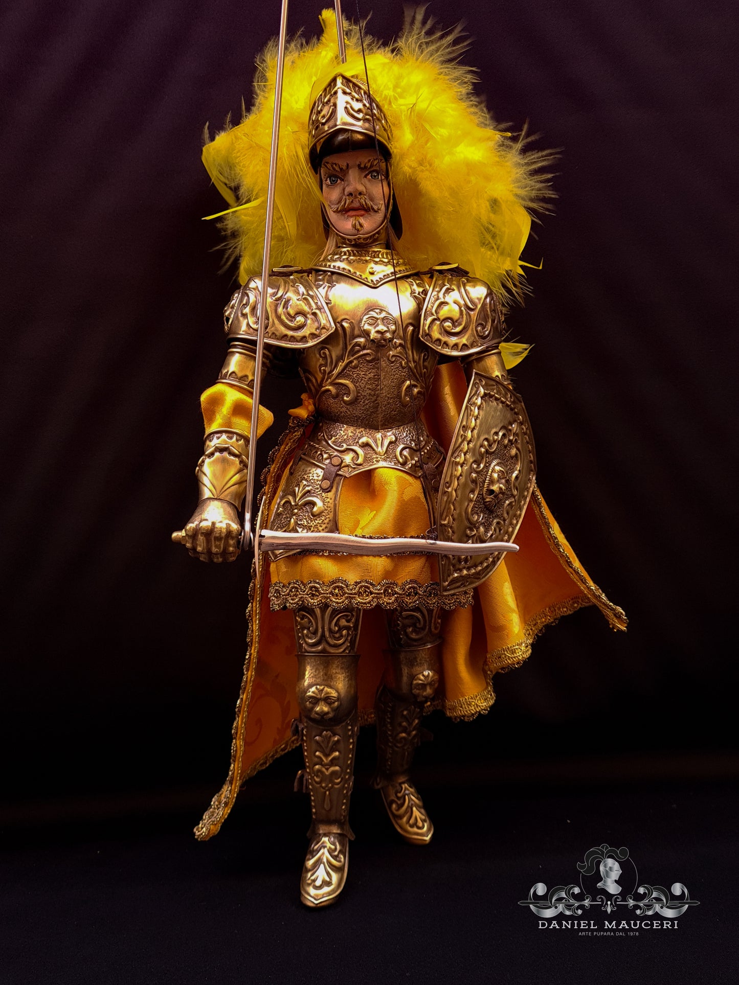 Rinaldo - Sicilian puppet h37cm